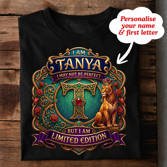 014-02- Personalise Your Name T-shirt For Women