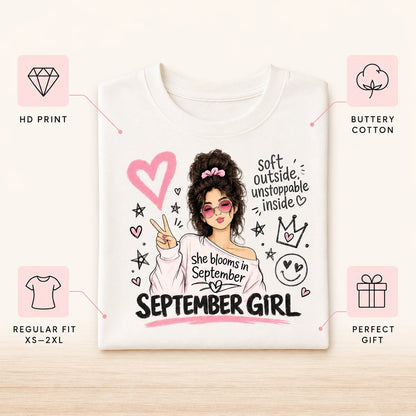 009-17- September Girl Tee | Soft & Unstoppable