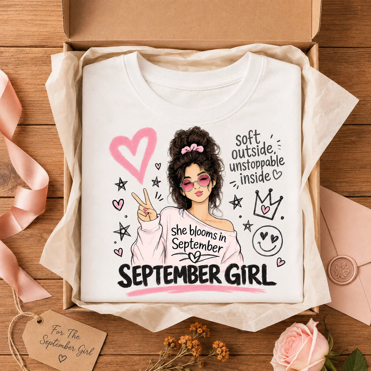 009-17- September Girl Tee | Soft & Unstoppable