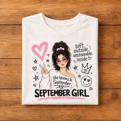 009-17- September Girl Tee | Soft & Unstoppable